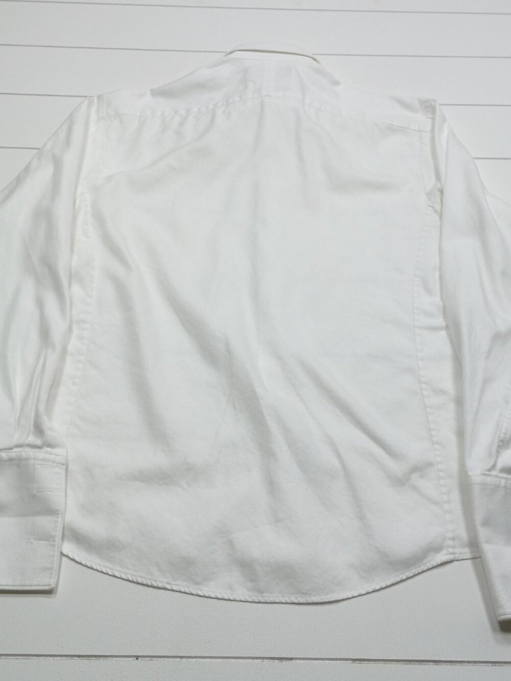 Thomas Pink Slim Fit White Dress Shirt 16.5 42 French Cuff Luxury Business - Picture 8 of 9